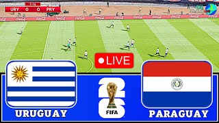 Uruguay vs Paraguay FIFA World Cup 26™ CONMEBOL Qualifiers Football Match Today  All Goals Pes 21 [upl. by Kowal]