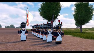 Roblox Napoleonic Wars  VG  KGL  10e  Nord  Andour Mixed Battle [upl. by Kcira]