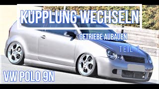 12 VW Polo 9N Kupplung wechseln Ausbau Teil 1 12 VW Polo 9N clutch change removal part 1 [upl. by Epoh]