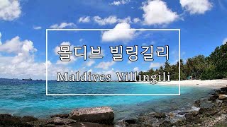 몰디브로컬섬말레옆 조용한섬 빌링길리Maldives Villingili马尔代夫Vlog [upl. by Aisatsanna]