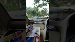 Live Sketch  watercolour outdoors location PutturDk watercolor trending explore [upl. by Davida]