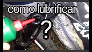 Como lubrificar o amortecedor da sua bike furou o pneu da bike😭😭dicão do grau [upl. by Philcox]