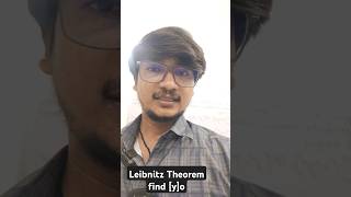 Leibnitz theorem rohitsirbsc bscmathmetic viralvideo shortsfeed shortvideo ytshorts [upl. by Halvaard]