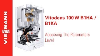 How to access parameters level on a Vitodens 100W B1HA  B1KA [upl. by Eical]