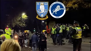 Mayhem as Millwall and SWFC fans try to get at each other😱🤯 [upl. by Standush]