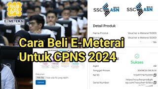 Cara Membeli Meterai Elektronik Untuk Daftar CPNS 2024 [upl. by Juanita]