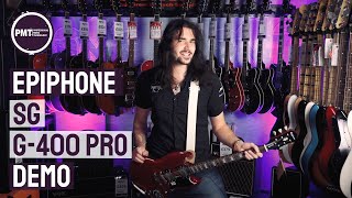 Epiphone SG G400 Pro Demo Review  Big Sound Small price [upl. by Riffle]