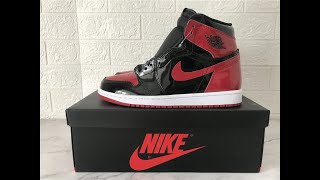 110 quotBred Patent quot Air Jordan 1 High OG 555088063 From topyeezy dhgate yupoo link [upl. by Conrado]