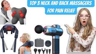 Top 3 best massagers for neck and back Pain Relief massagetherapy bodymassage bodyrelax [upl. by Nalym]