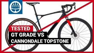 Cannondale Topstone vs GT Grade  SuspensionEquipped Gravel Bike Shootout [upl. by Frisse]