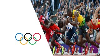 Bolt Blake amp Gatlin Win 100m SemiFinals  London 2012 Olympics [upl. by Ycal]