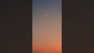 Actually its Venus with Moon ytshort moon [upl. by Yuhas]