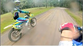 RMZ270BIG BORE 45hp VS YZF450Stock 52hp 5th Gear Pinned [upl. by Aurea432]