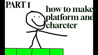 GDEVELOP TUTORIAL 1Making Characters And Platforms [upl. by Lukash]