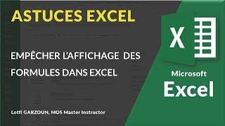 Empêcher laffichage des formules dans Excel [upl. by Corty926]