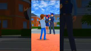 Police Monster 💀 Couple vs innocent boy 💀😈shortsfeed sakuraschoolsimulator [upl. by Oscar]