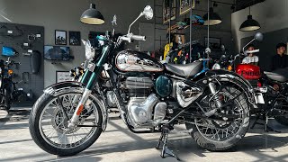 Royal Enfield New Classic 350 2024 Model Emerald Chrome Green Detailed Review  New Changes Price [upl. by Taam804]