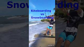 Kiteboarding vs Snowboarding Balance of Forces [upl. by Nabroc355]