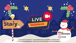 🎄Webinaire Stafy© spécial Noël  l’arrivée de l’extranet et des évolutions du service pédagogique🎅 [upl. by Cris]