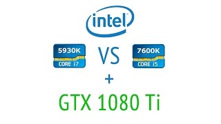 i7 5930K vs i5 7600k  1080Ti  5 GAMES  1080p 1440p 4k [upl. by Ycniuqal458]