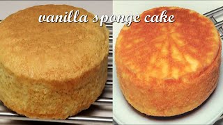 how to make Vanilla sponge cake  fluffy cake recipe [upl. by Byron]