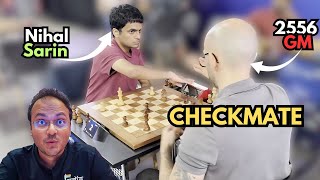 Nihal Sarin arrives 90 seconds late and checkmates his opponent [upl. by Levitus]