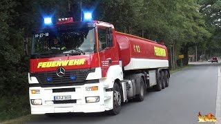 GTLF 30000 zu Großeinsatz Wachausfahrt Feuerwehr Lastrup  Anfahrten FW LK Cloppenburg  RD [upl. by Naened]