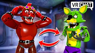 Monty Gator and Foxy SWAP BODIES in VRCHAT [upl. by Einalem]