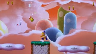 Meringue Clouds4 Bouncy Cloud Boomerangs  All Star Coins New Super Mario Bros U Deluxe [upl. by Ahsikan761]