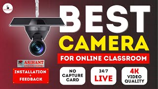 सस्ता Techcart 4k PTZ Camera 🎥 बेहतर Camera for online Teaching Experience [upl. by Lorie887]