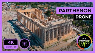 Parthenon Drone View 4K 2022 [upl. by Esinyt900]