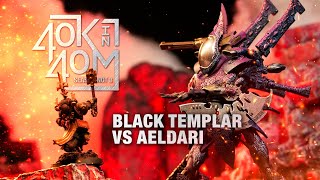 Black Templar vs an Aeldari Wraith army Nick Plays Eldar [upl. by Ellehsor663]