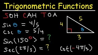 Trigonometric Functions of Any Angle  Unit Circle Radians Degrees Coterminal amp Reference Angles [upl. by Cowden]