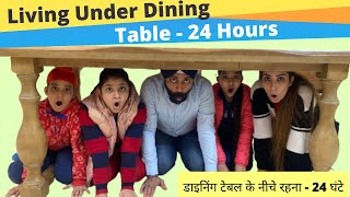 Living Under Dining Table  24 Hours  Ramneek Singh 1313  RS 1313 VLOGS [upl. by Dasi]