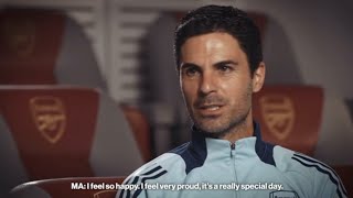 Mikel Arteta Signs new Arsenal contract🇪🇦 Mikel Arteta Interview [upl. by Arretnahs]