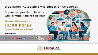 Webinario Autoestima y la Educación Emocional [upl. by Latsyrc926]