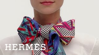 Hermès  Twin Scarf Lavallière [upl. by Eessac]