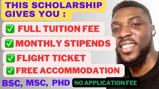 BEST SCHOLARSHIP IF YOU HAVE NO MONEY TO STUDY ABROAD 2024 [upl. by Ainar]