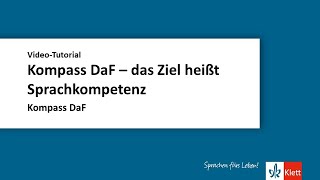 OnlineSeminar  Kompass DaF  das Ziel heißt Sprachkompetenz [upl. by Elfie]