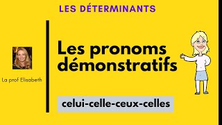 Les pronoms démonstratifs en français CeluicelleceuxcellesNiveau A2 [upl. by Wareing]