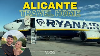 Alicante Travel Home Day  RyanAir  Alicante Airport to Manchester Airport [upl. by Keelin]