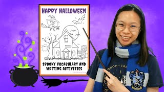 FUN Halloween Vocabulary and Writing Activities  FREE PDF [upl. by Leone]