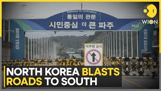 South Korea Says North Korea Plans Blasts On InterKorean Roads  Latest News  WION [upl. by Odranoel]