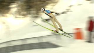 Anze Lanisek of Slovenia soars into pole position  Innsbruck 2012 Mens Ski Jump [upl. by Wenda]