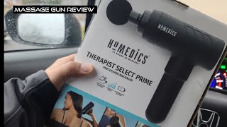 Homedics Massage Gun Review 39 [upl. by Aidnyc64]