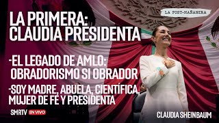 EnVivo  LaPostmañanera  La primera Claudia presidenta [upl. by Harlie]