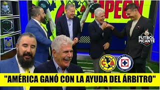 AMÉRICA GANÓ al Cruz Azul con AYUDA DEL ÁRBITRO Tuca Ferretti SORPRENDIÓ a Álvaro  Futbol Picante [upl. by Ardiedal]