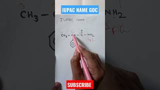 Nomenclature of acid amide ।shorts youtubeshorts chemistry nomenclature [upl. by Airdnoed109]