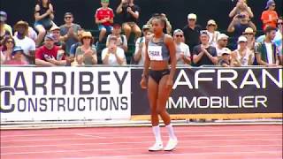 Nafissatou Thiam 202m World Best in Heptathlon in High Jump at Decastar 2019 [upl. by Maurili]