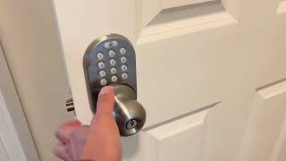 MiLocks TKK 02OB Digital Door Knob Handle Lock with Electronic Keypad Review [upl. by Bullis853]